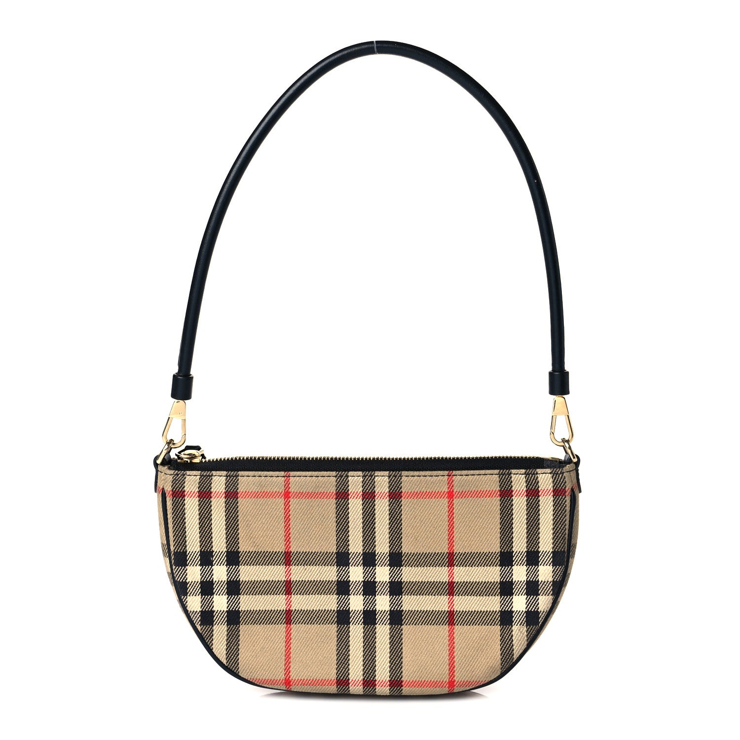 Burberry Vintage Check Calfskin Olympia Pouch Archive Beige 1 of 10