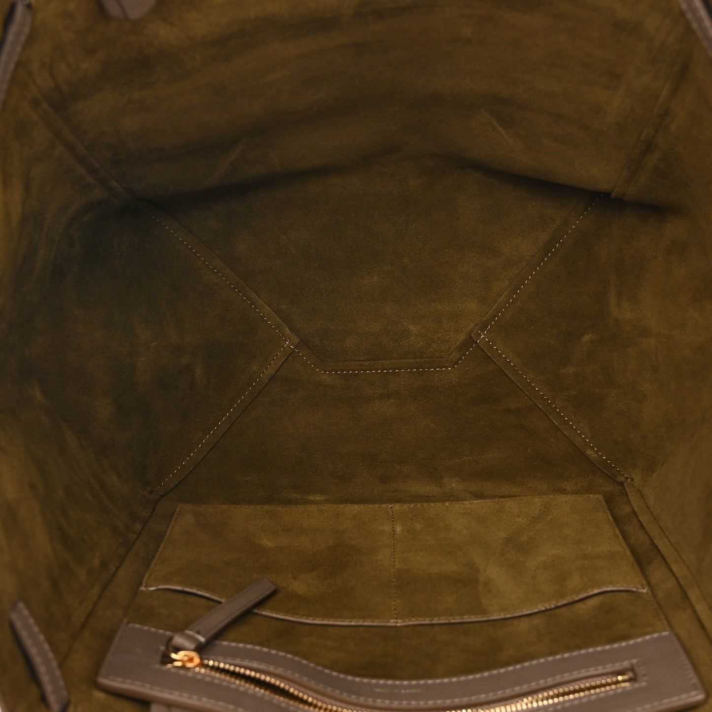 Soft Grained Calfskin Small Belt Cabas Phantom Taupe