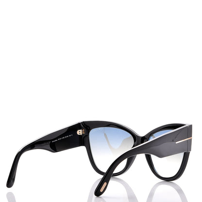 Tom Ford Acetate Anoushka Cat Eye Sunglasses TF371 Black 4 of 8
