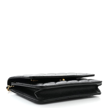 Chanel Caviar Quilted Wallet on Chain WOC Black 4 of 12