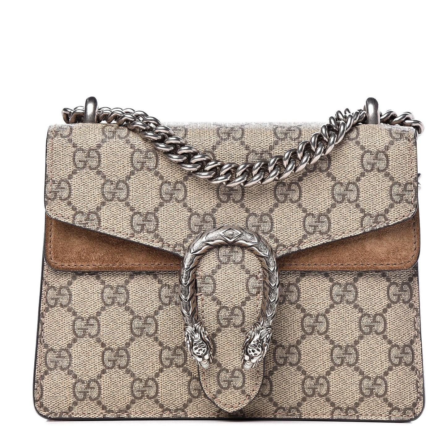 GG Supreme Monogram Mini Dionysus Shoulder Bag Taupe
