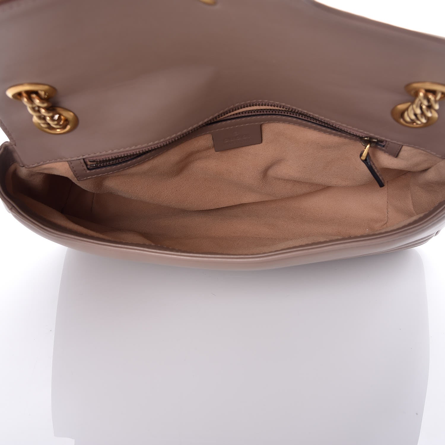 Gucci Calfskin Matelasse Medium GG Marmont Shoulder Bag Porcelain Rose 6 of 13