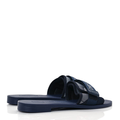 Christian Dior Technical Stretch Fabric Camouflage Dio(r)evolution Slide Sandals 39 Deep Blue 4 of 8