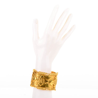 Chanel CC Cuff Gold 2 of 5