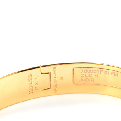 Hermes Enamel Narrow Clic Clac H Bracelet PM Black 4 of 4