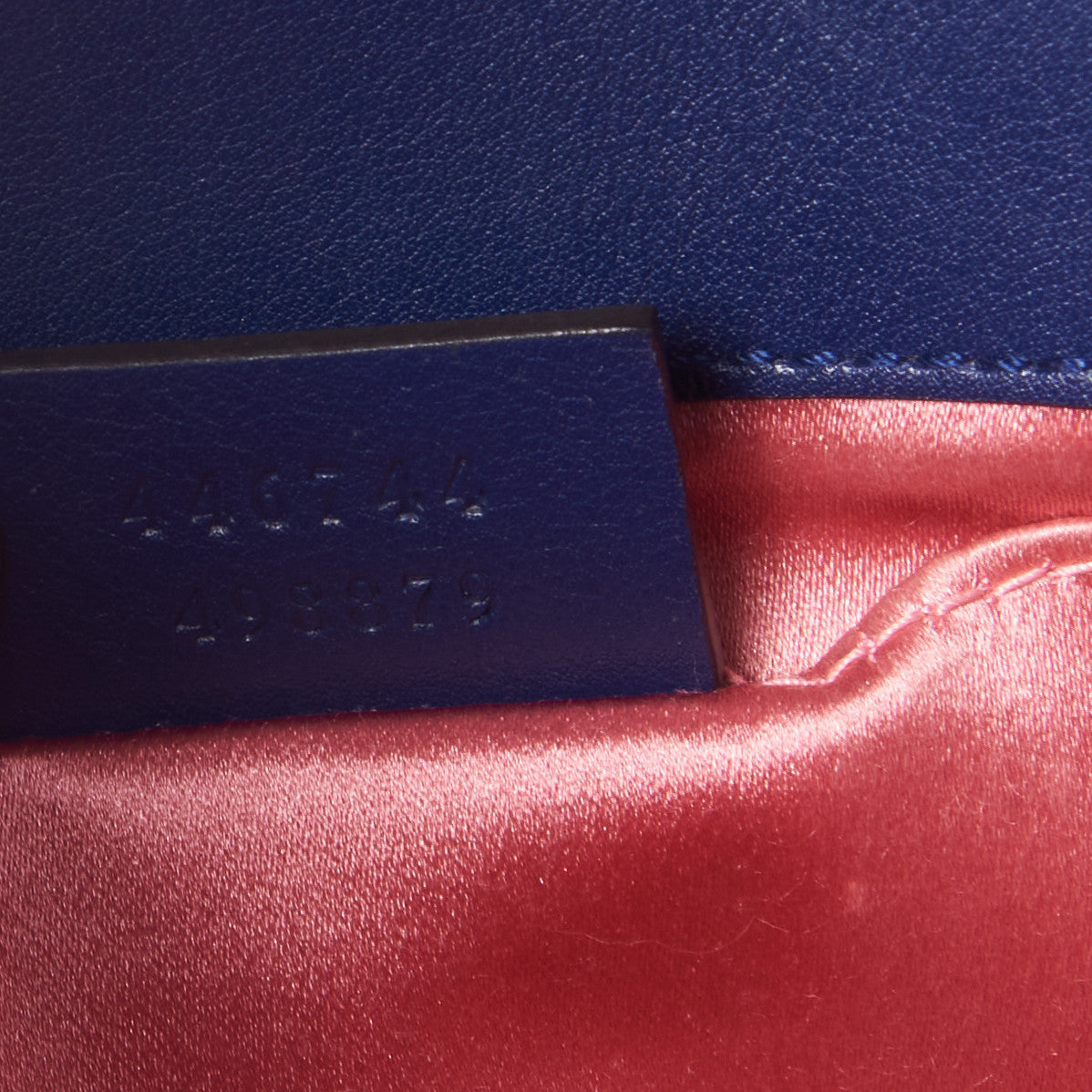 Velvet Matelasse Mini GG Marmont Shoulder Bag Cobalt Blue