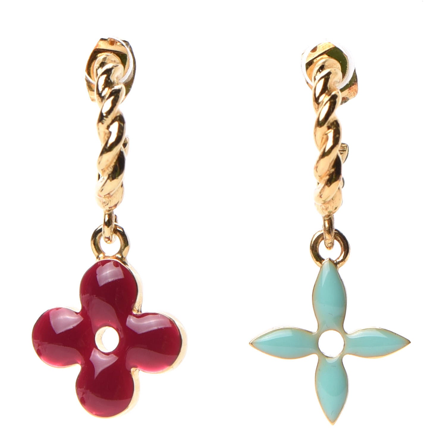 Louis Vuitton Sweet Monogram Earrings Gold 1 of 3