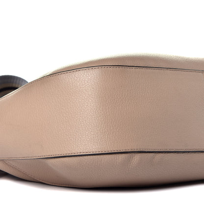 Prada Vitello Daino Zippered Hobo Messenger Cammeo 7 of 8