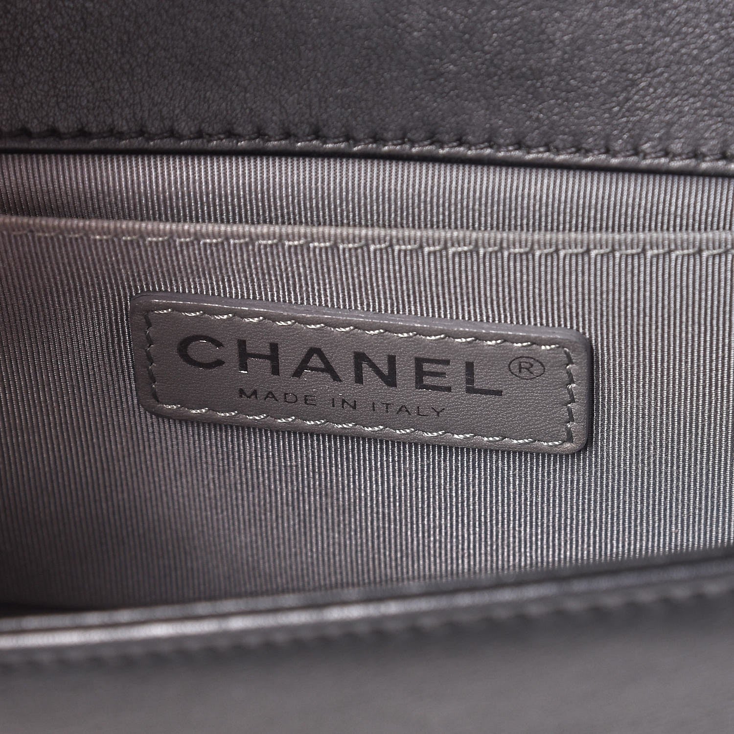 Chanel Calfskin Chevron Quilted Small Boy Flap Black 7 of 8