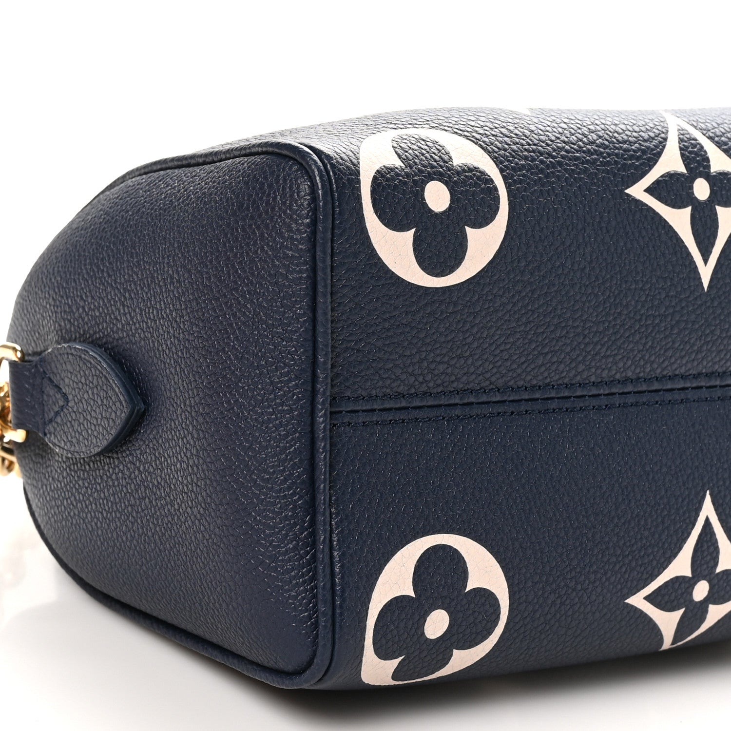 Louis Vuitton Empreinte Monogram Giant Speedy Bandouliere 20 Navy Creme 8 of 10