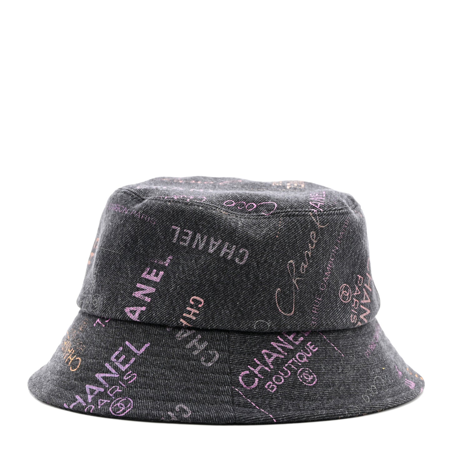 Denim Mood Cloche Bucket Hat M Black