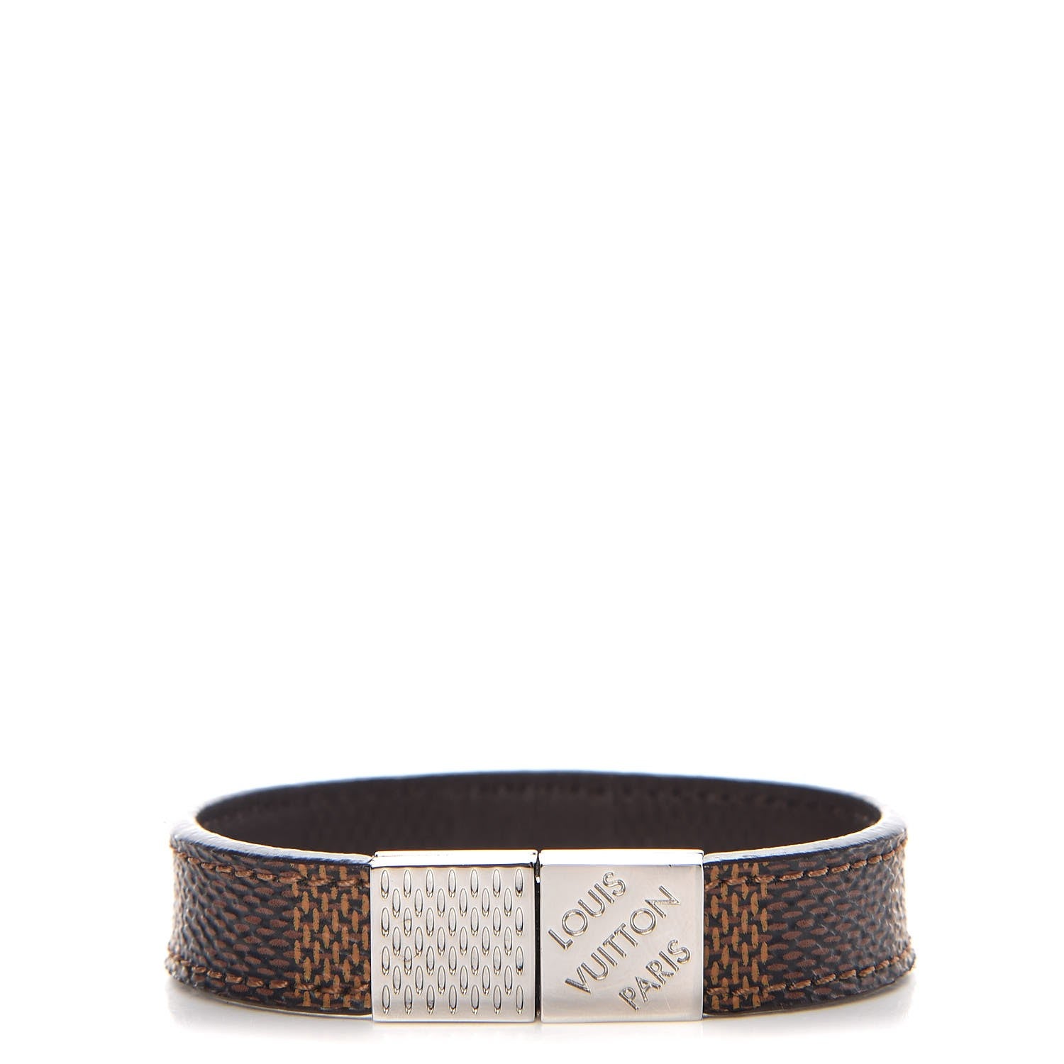 Louis Vuitton Damier Ebene Pull It Bracelet 19 1 of 6