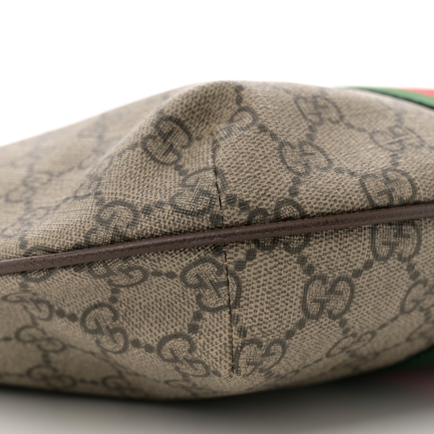 Gucci GG Supreme Monogram Web Small Ophidia Half Moon Hobo Brown 9 of 10