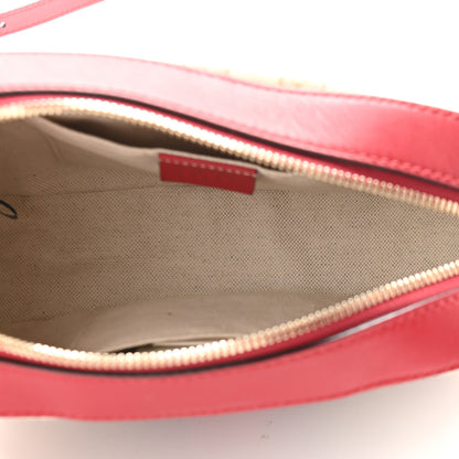 Gucci Monogram GG Supreme Web Small Webby Bee Shoulder Red 5 of 11