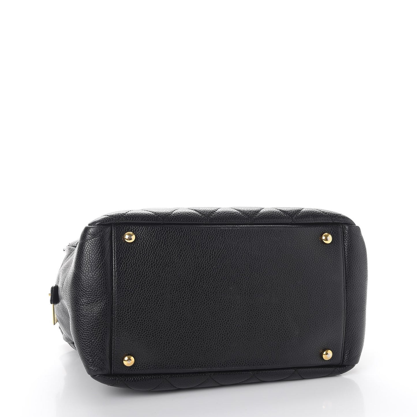 Caviar Quilted Petit Timeless Tote PTT Black