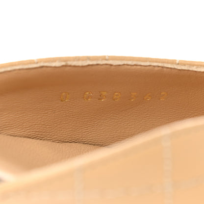 Chanel Lambskin Stitched Camellia Slingback Flats 40.5 Beige Black 8 of 9