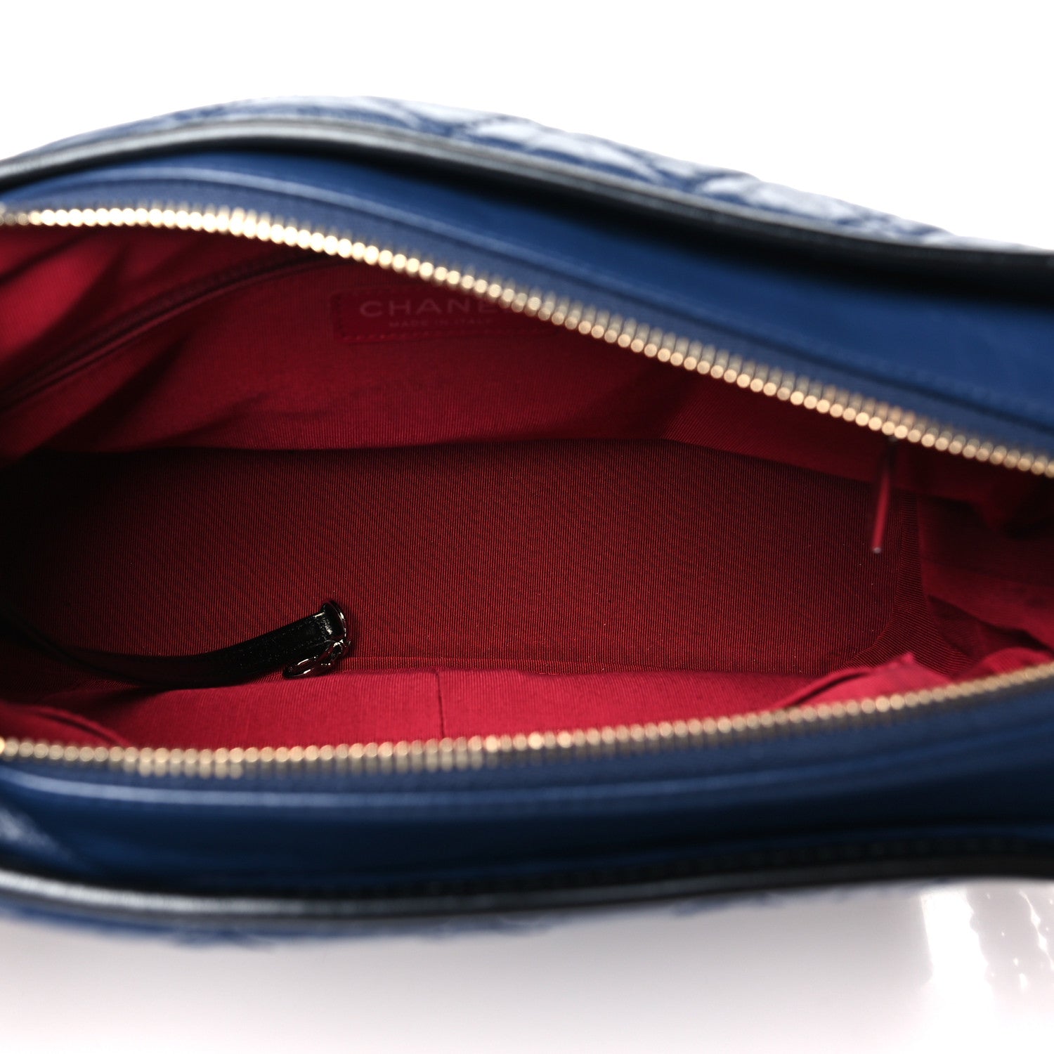 Chanel Aged Calfskin Quilted Medium Gabrielle Hobo Navy Black 5 of 10
