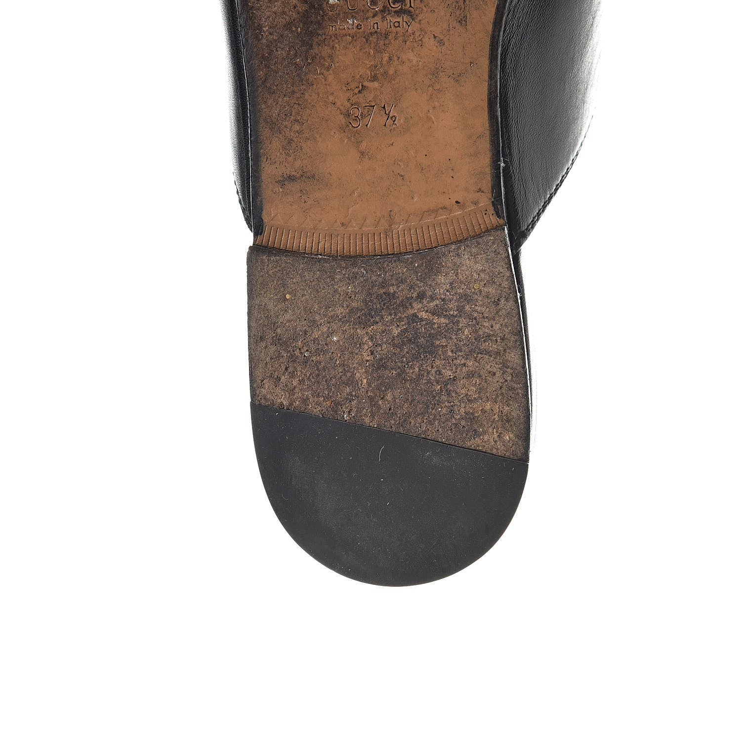 Gucci Calfskin Womens Princetown Slippers 37.5 Black 11 of 17