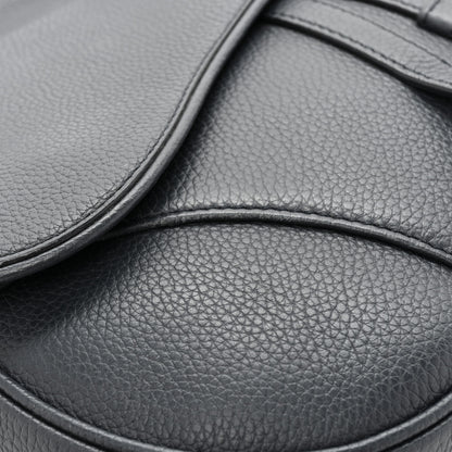 Christian Dior Grained Calfskin Saddle Bag Navy Blue 10 of 11