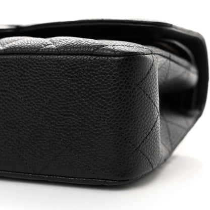 Chanel Caviar Quilted Medium Double Flap Black 10 of 11