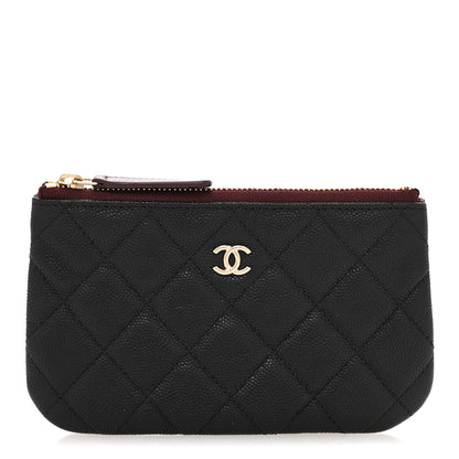 Chanel Caviar Quilted Small Cosmetic Case Black 1 of 9