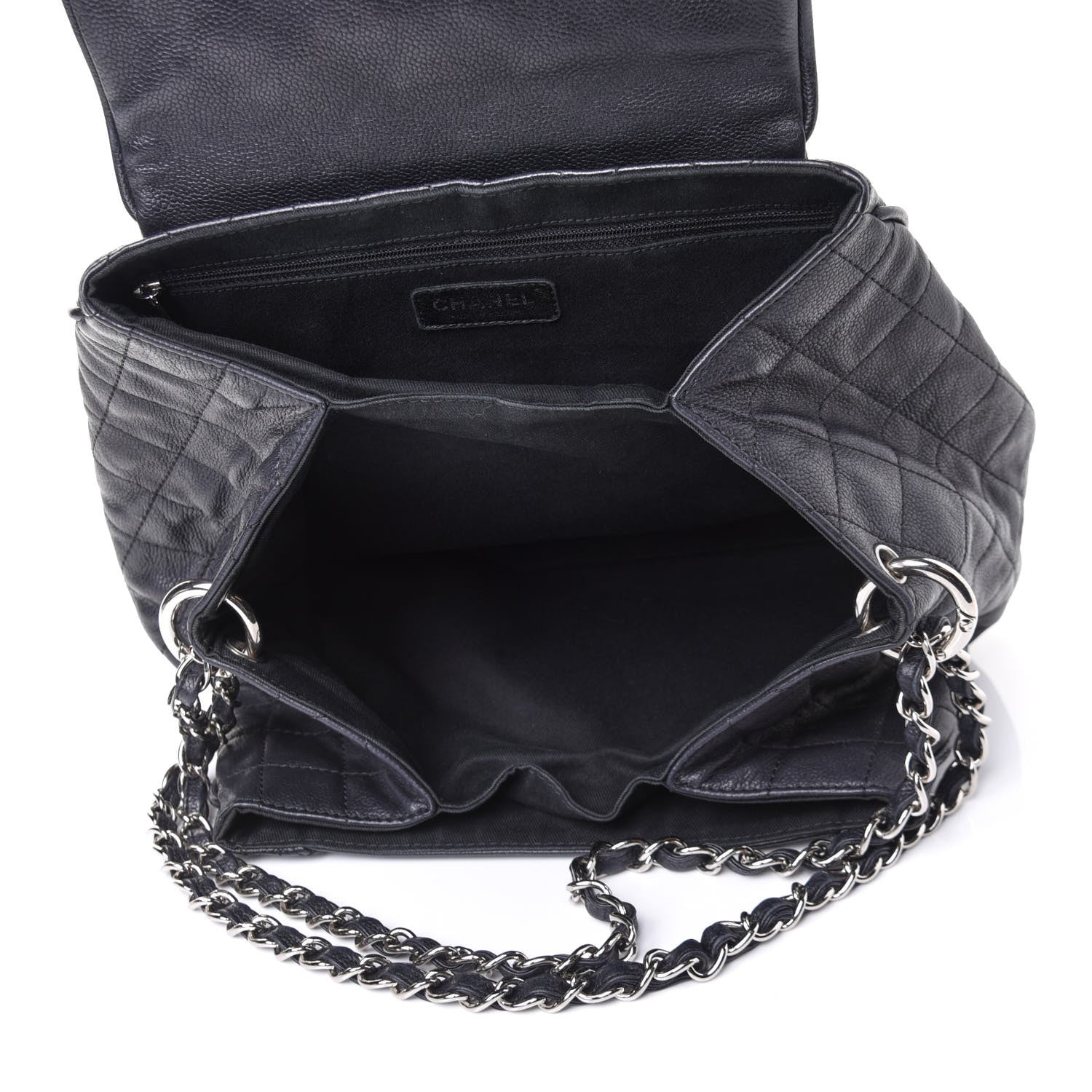 Chanel Caviar Quilted Timeless Accordion Flap Black 4 of 5