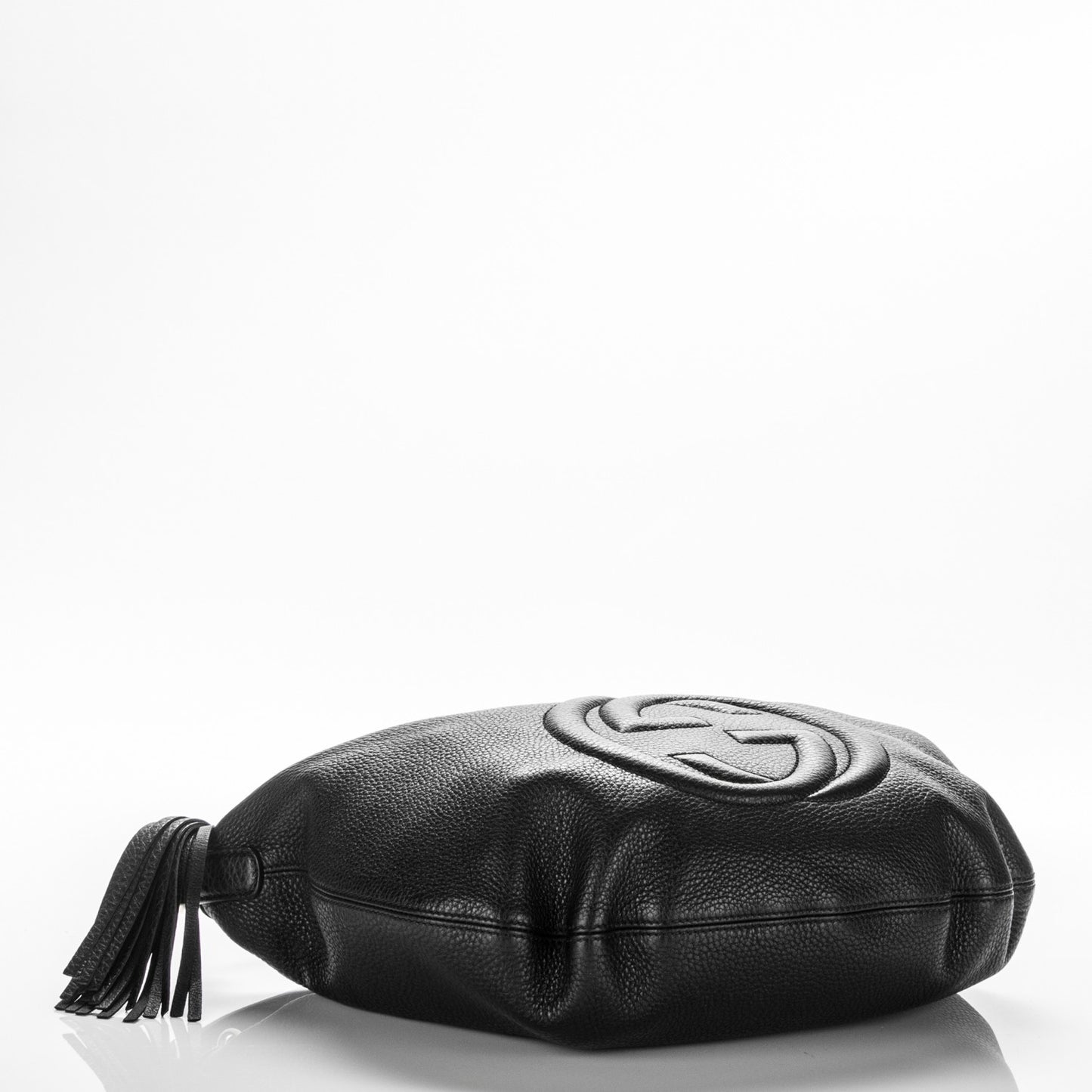 Pebbled Calfskin Medium Soho Hobo Black