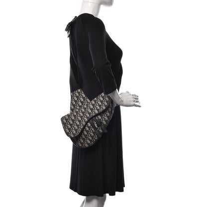 Christian Dior Oblique Saddle Bag Blue 2 of 8