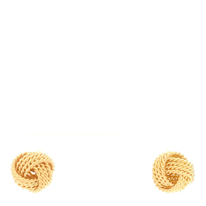Tiffany 18K Yellow Gold Twist Knot Earrings 1 of 4
