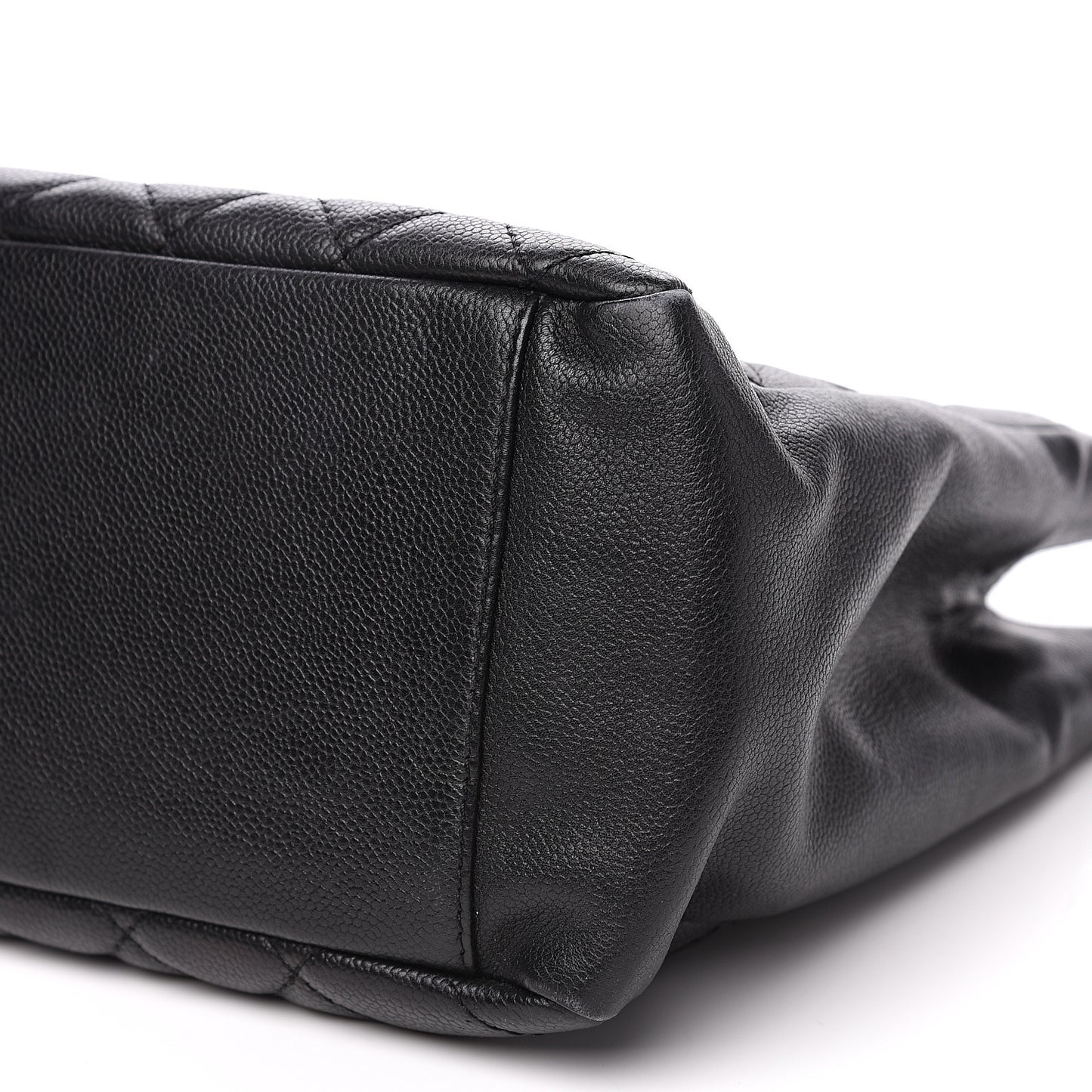 Caviar Quilted Grand Shopping Tote GST Black