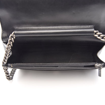 Chanel Caviar Quilted Boy Wallet On Chain WOC Black 5 of 11