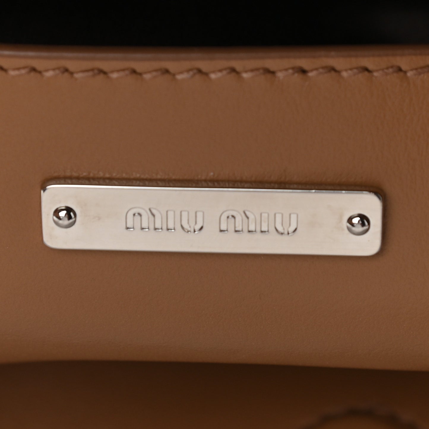 Soft Calf Chain Tote Caramel