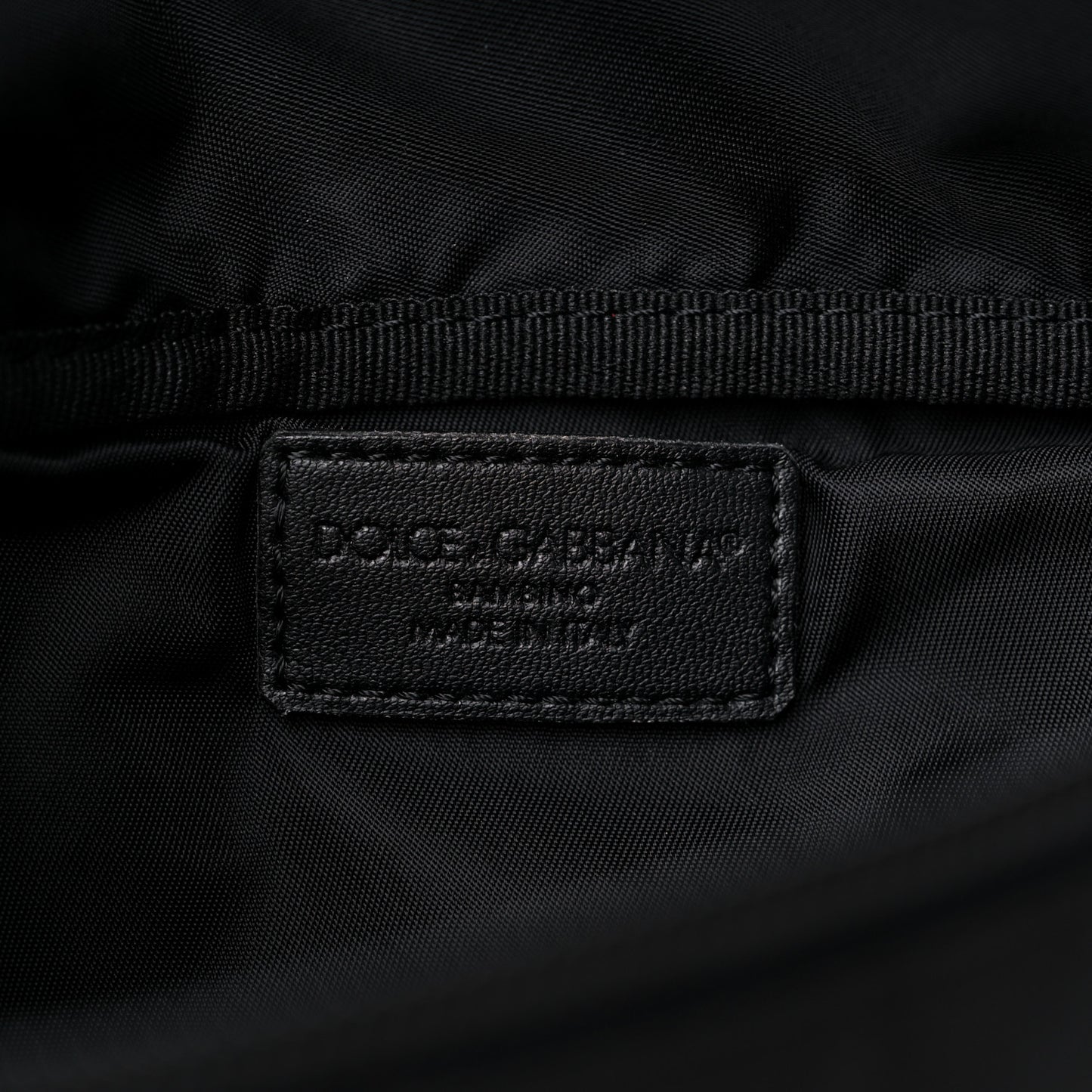 Nylon Logo Belt Bag Black