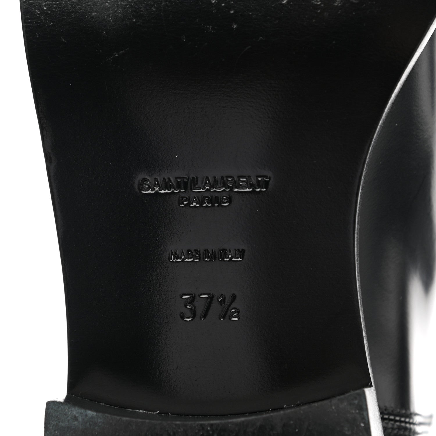 Saint Laurent Patent Matte Calfskin Master Ankle Boots 37.5 Black 6 of 11