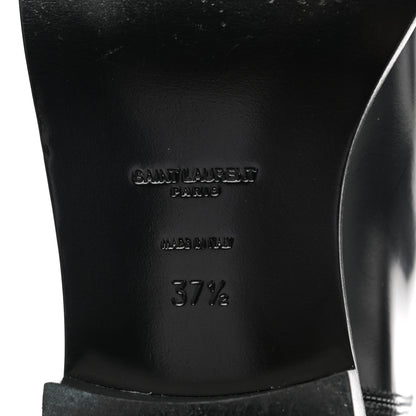 Saint Laurent Patent Matte Calfskin Master Ankle Boots 37.5 Black 6 of 11
