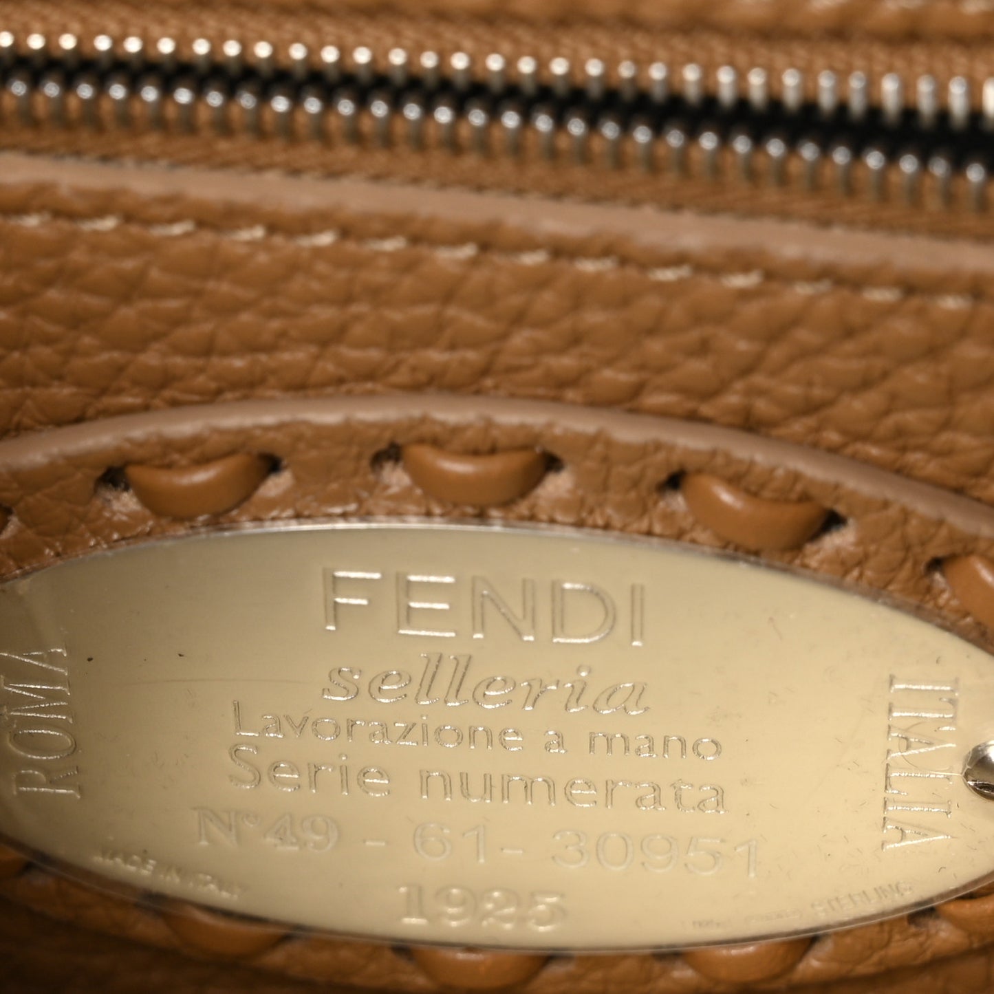 Cuoio Romano Snakeskin Selleria Mini Peekaboo Iconic Satchel Cappuccino
