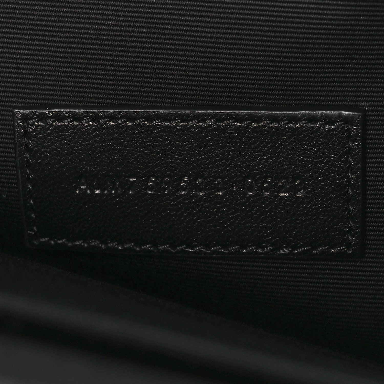 Saint Laurent Lambskin Matelasse Chevron Monogram Cassandre Flap Pouch Black 7 of 9