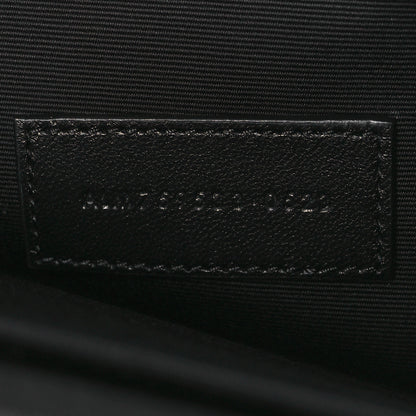 Saint Laurent Lambskin Matelasse Chevron Monogram Cassandre Flap Pouch Black 7 of 9