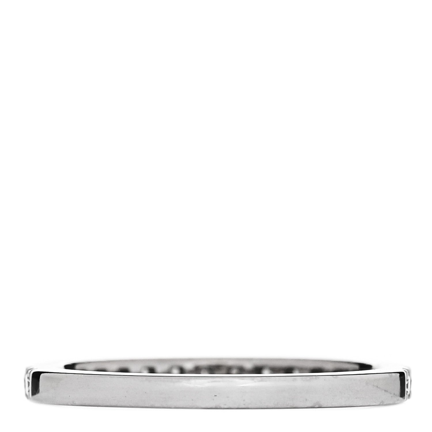 Bulgari 18K White Gold Diamond Roma Amor Wedding Band Ring 47 4.25 3 of 6