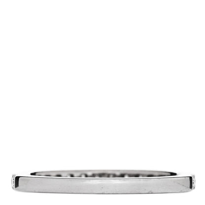 Bulgari 18K White Gold Diamond Roma Amor Wedding Band Ring 47 4.25 3 of 6