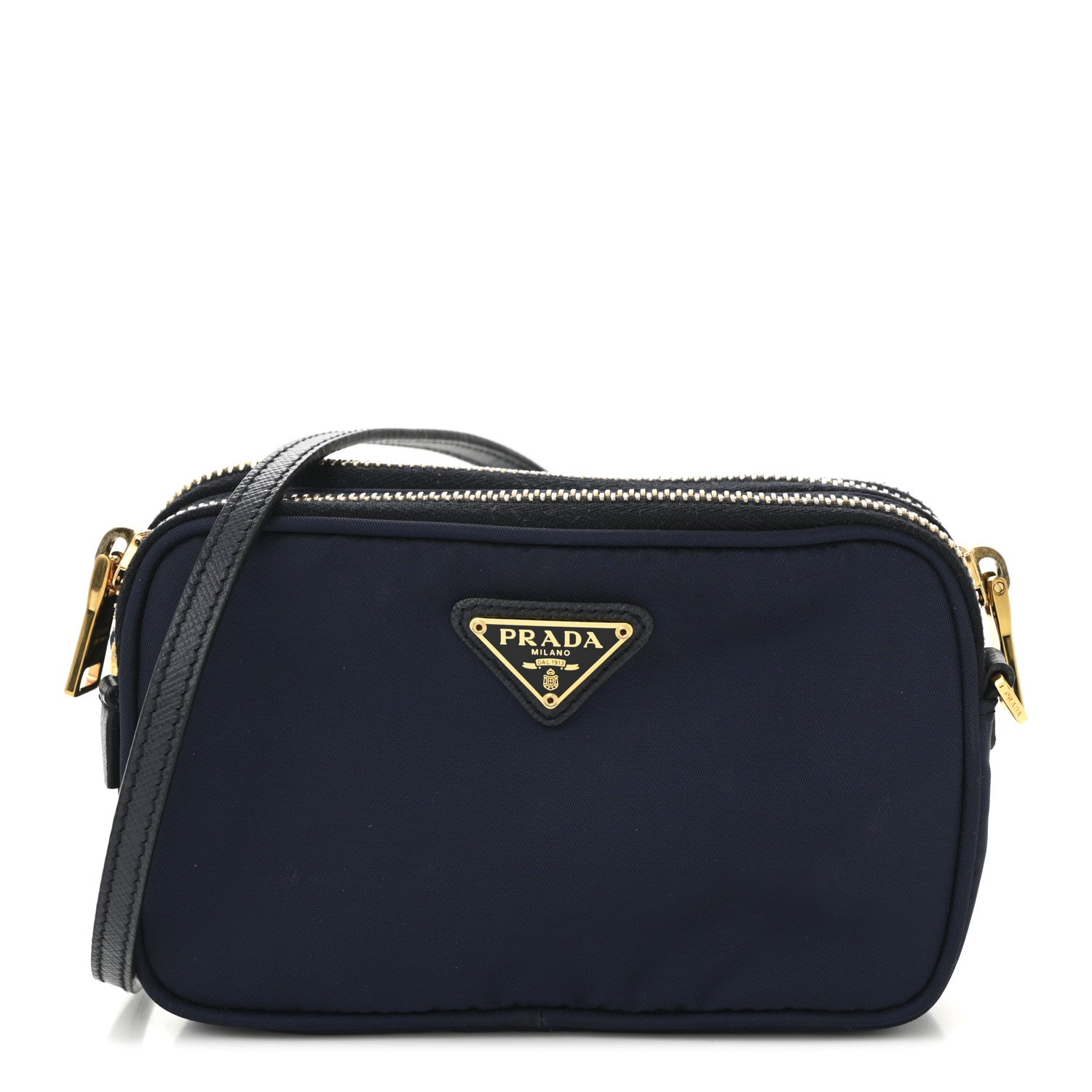 Prada Tessuto Nylon Mini Camera Crossbody Royal 1 of 12