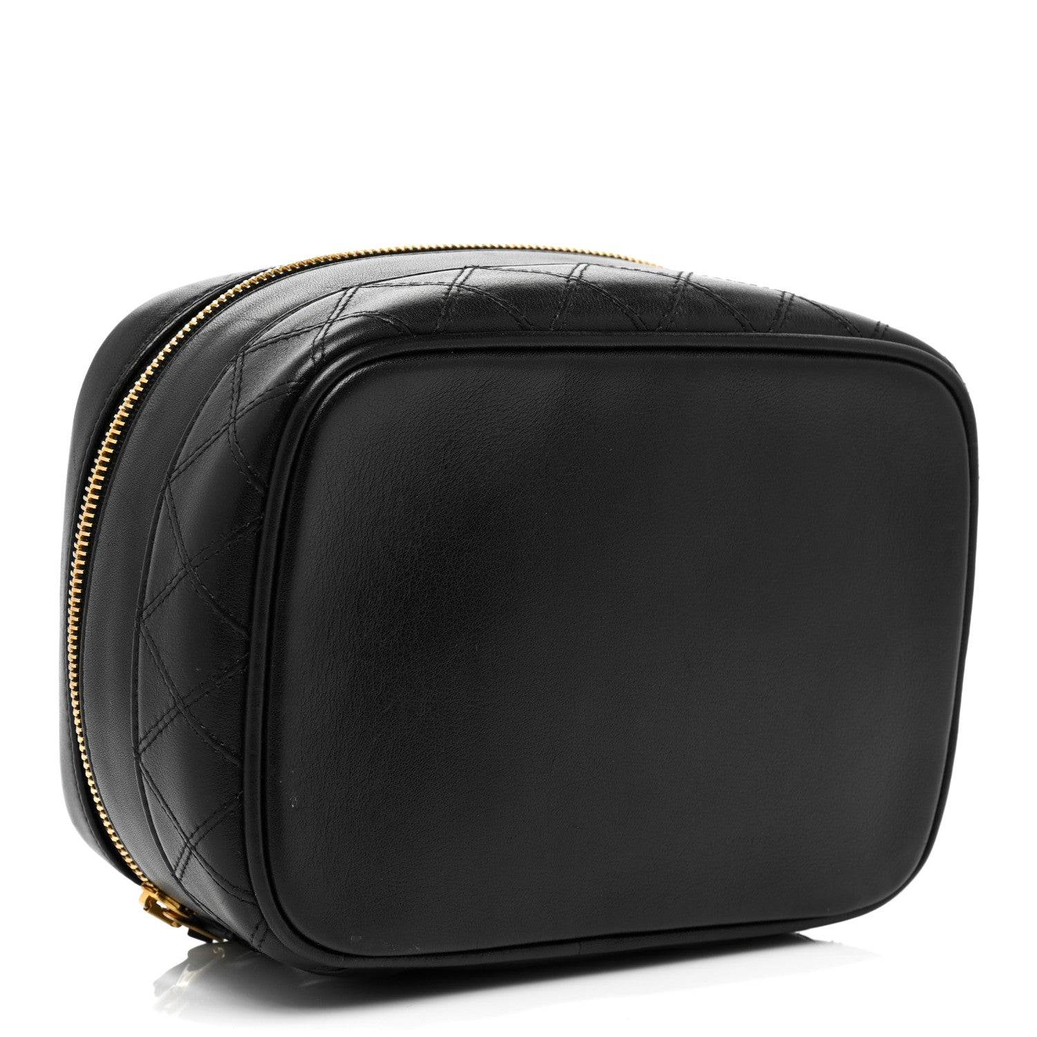 Chanel Lambskin Vanity Cosmetic Case Black 4 of 12