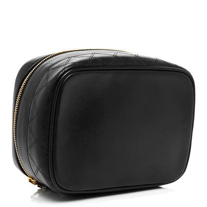 Chanel Lambskin Vanity Cosmetic Case Black 4 of 12