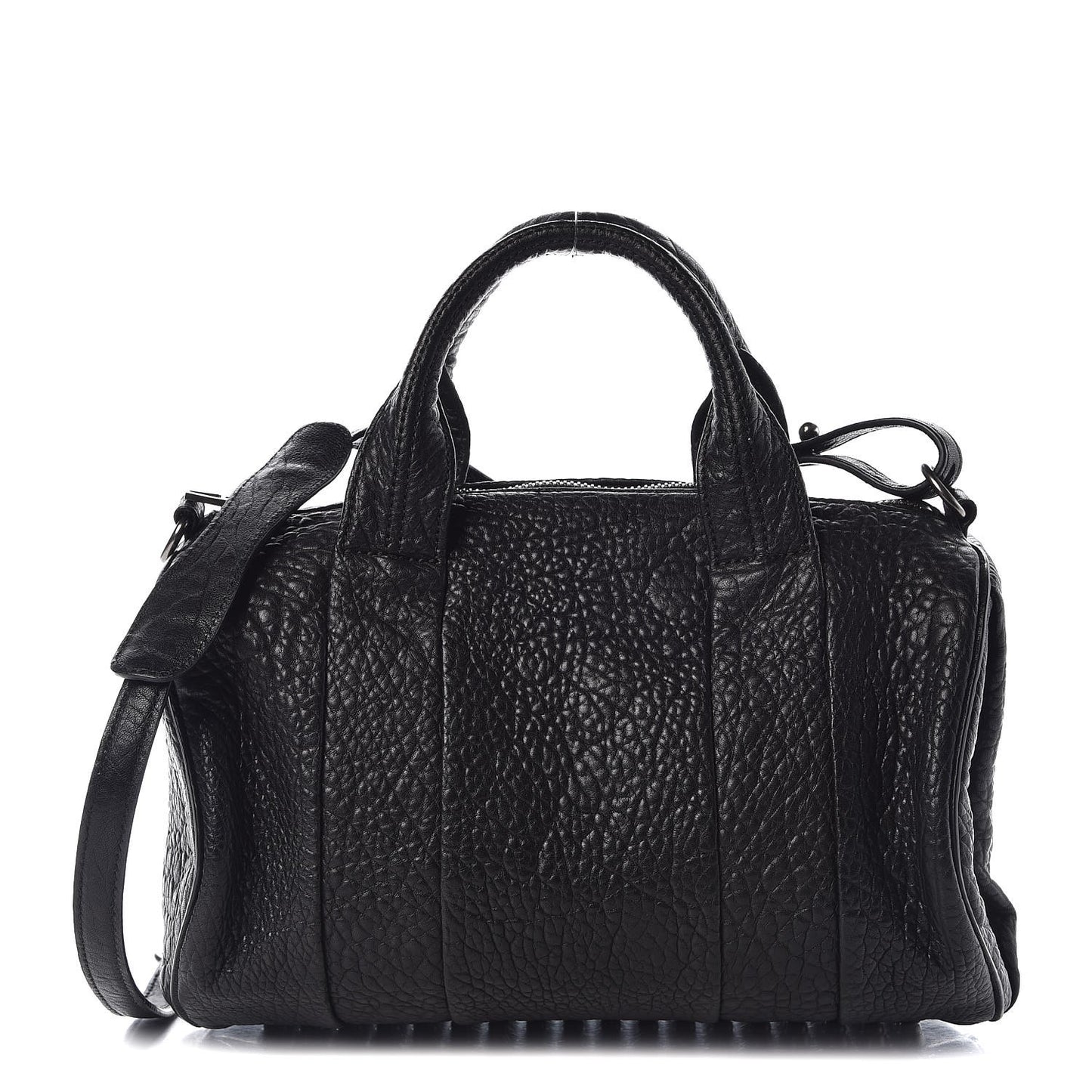 Pebbled Lambskin Rocco Black Nickel Hardware