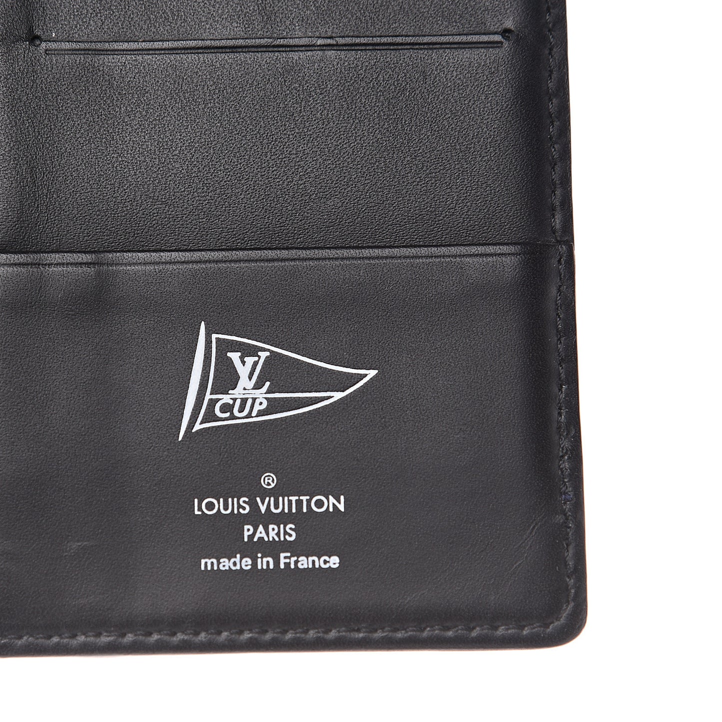 Calfskin America's Cup Pocket Organizer Black