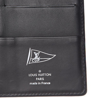 Louis Vuitton Calfskin America's Cup Pocket Organizer Black 5 of 8