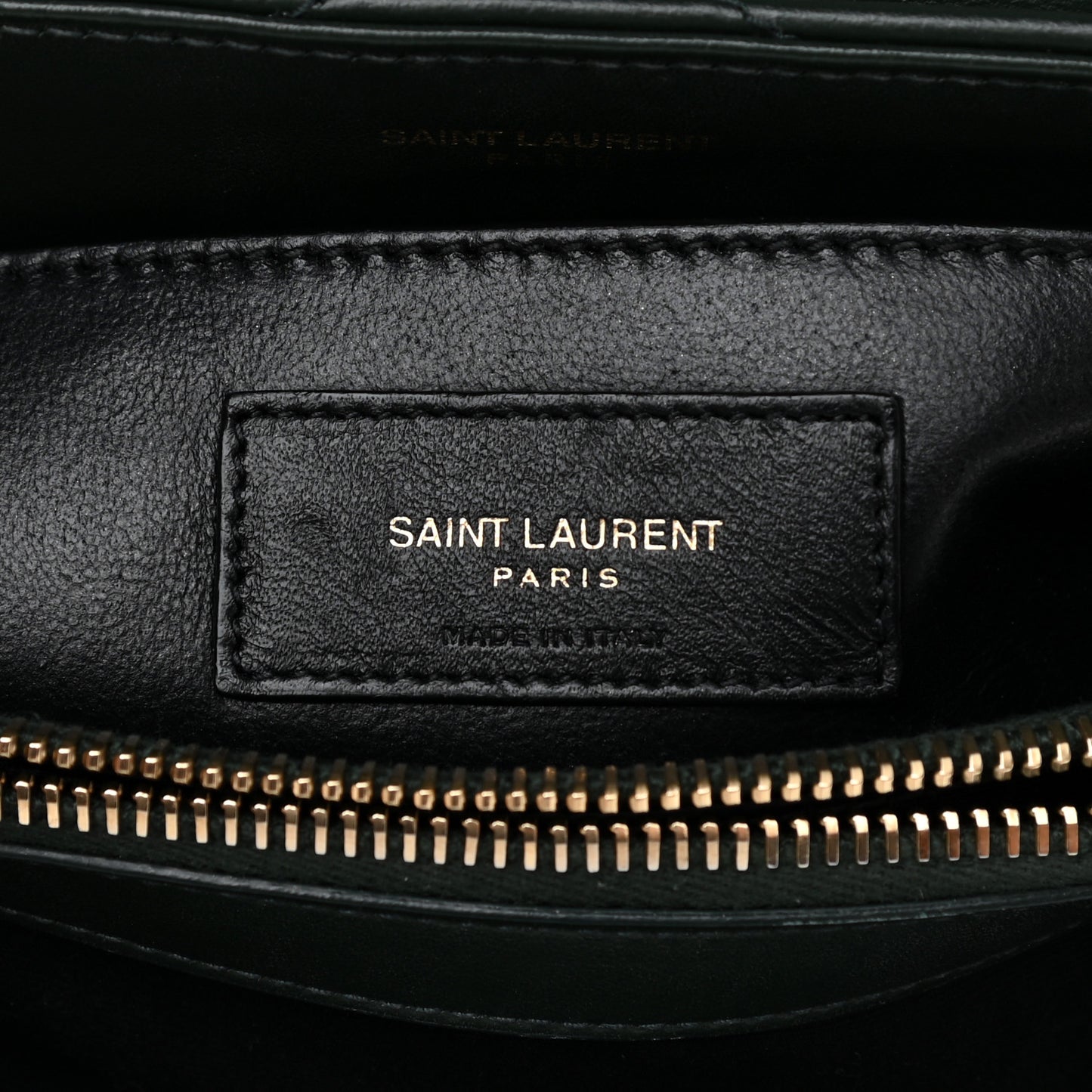 Calfskin Y Quilted Monogram Small Loulou Chain Satchel Olive