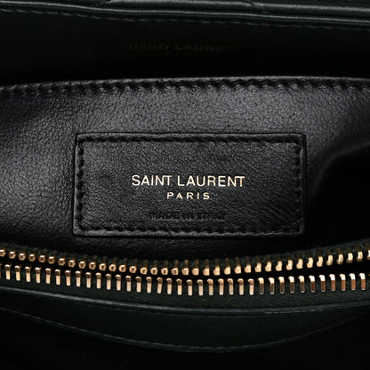 Saint Laurent Calfskin Y Quilted Monogram Small Loulou Chain Satchel Olive 6 of 12