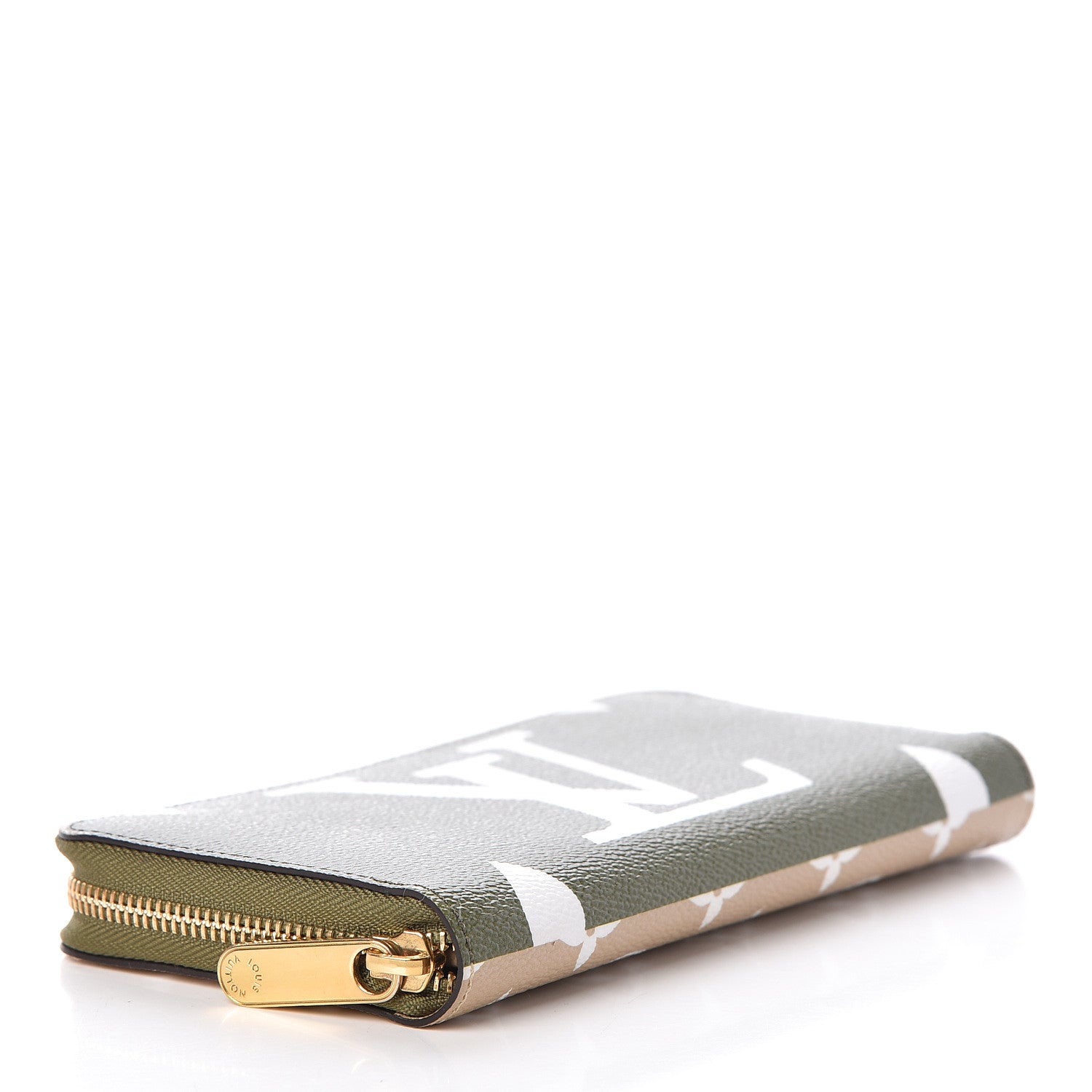 Louis Vuitton Monogram Giant Zippy Wallet Kaki White 4 of 7