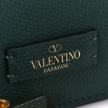 Valentino Garavani Grainy Calfskin Small VSling Shoulder Bag English Green 8 of 11
